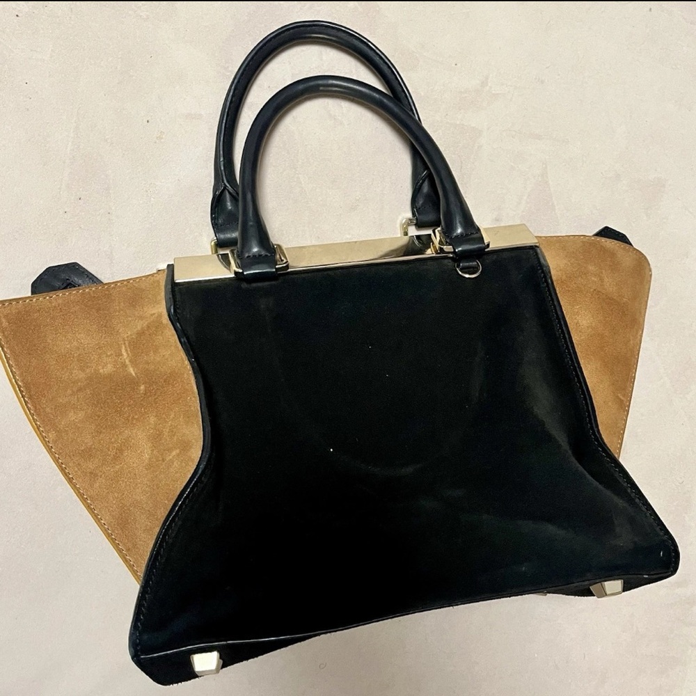 AUTHENTIC Alice + Olivia Suede Athena Satchel